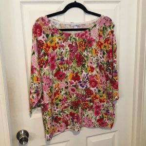 🌺🌺Roz & Ali. Floral cold shoulder top. Size 2X.